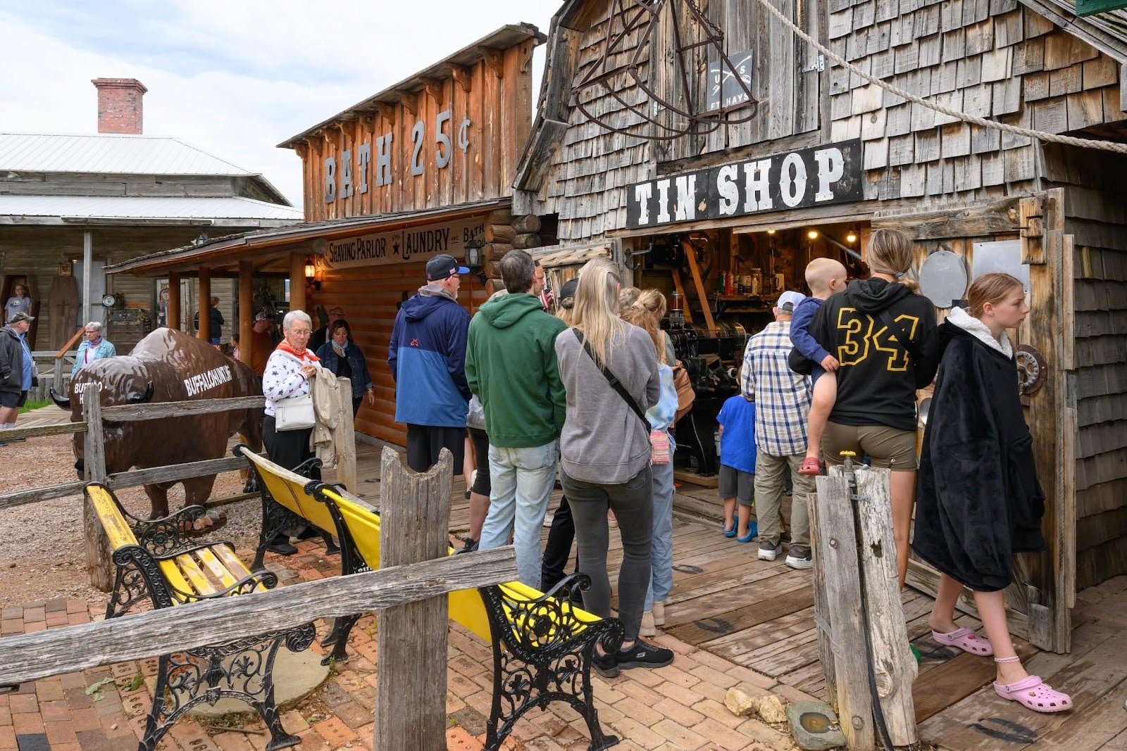 Boardwalk overlooking the Old West Town