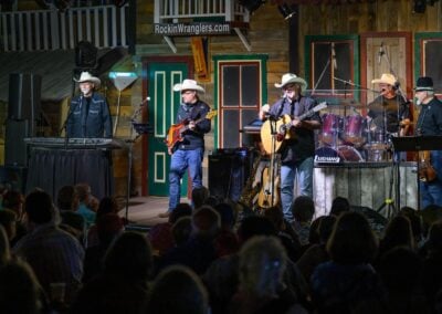 Musicians on stage during the finale