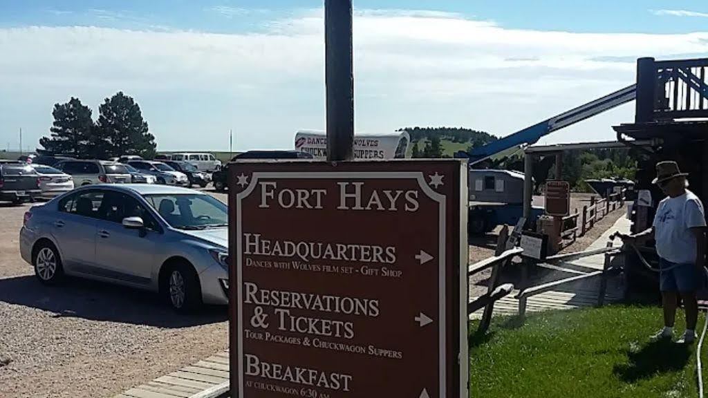 Parking area near Fort Hays