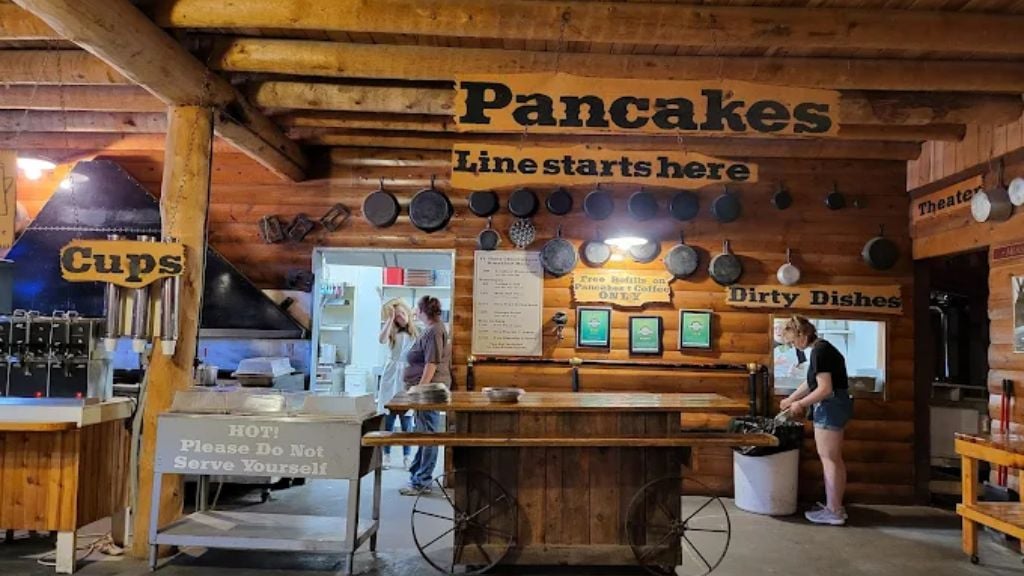 all you can eat pancake breakfast dining area